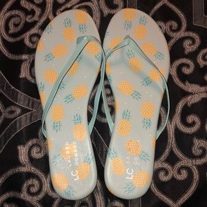 Lauren Conrad Pineapple Flip Flops